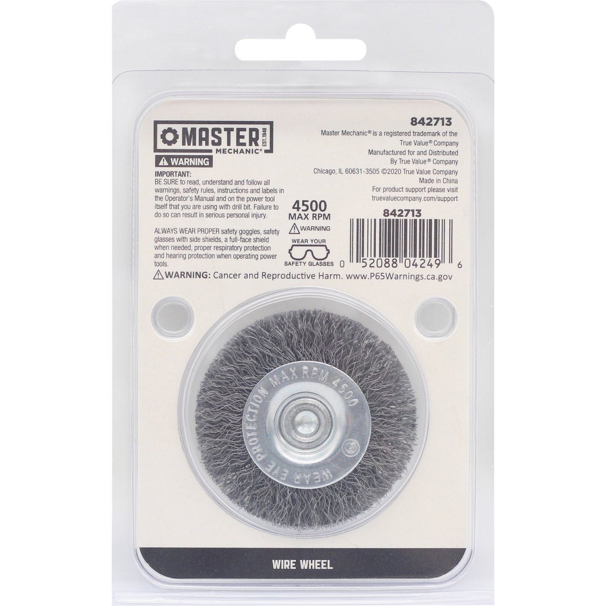 Master Mechanic 2 In. Fine Drill-Mounted Wire Wheel - photo 3 Master Mechanic 2 In. Fine Drill-Mounted Wire Wheel - photo 3