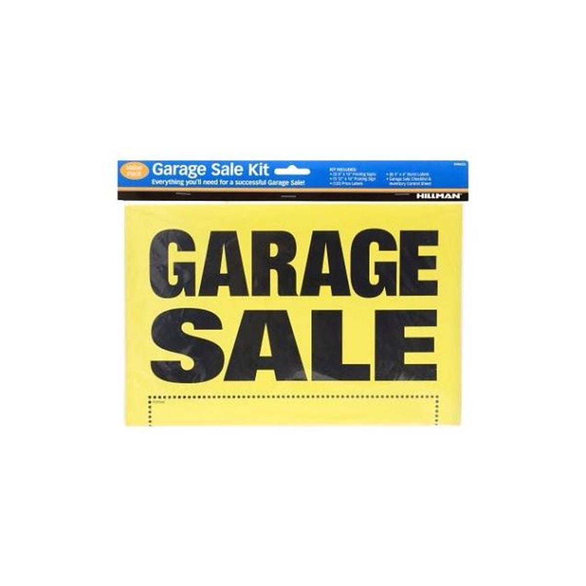 Hillman Garage Sale Kit, Includes Signs, Price Labels, More