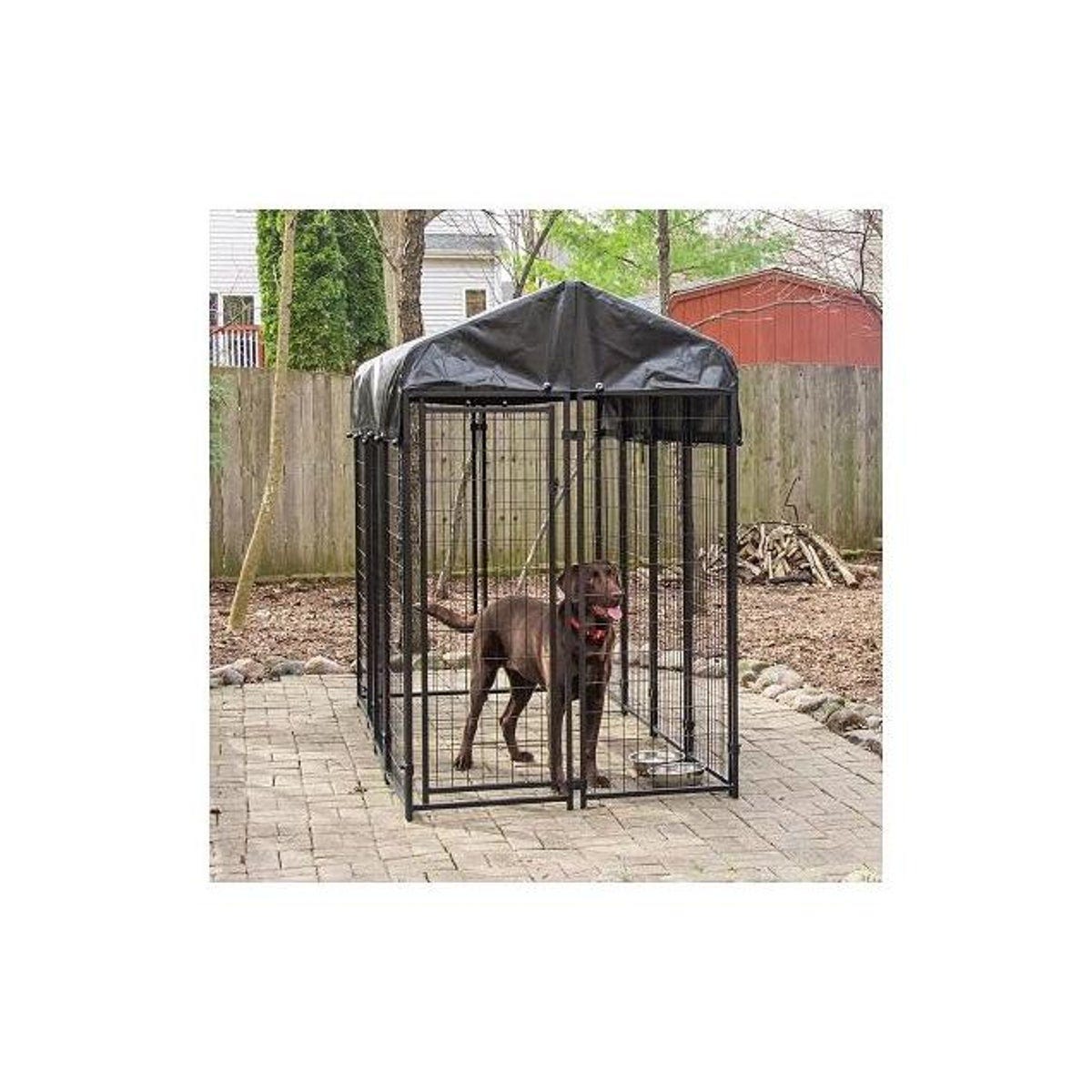 Pet Essentials 4 Ft. x 8 Ft. x 6 Ft. Welded Wire Dog Kennel - photo 2