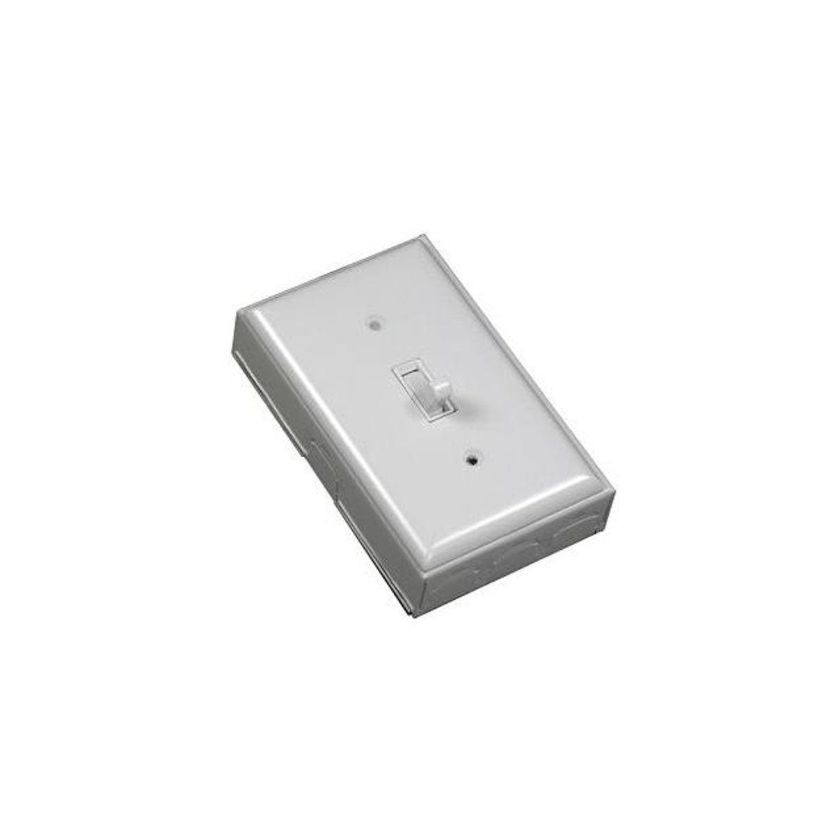 Wiremold White Metal Outlet Box With Switch/Faceplate Switch Kit Wiremold White Metal Outlet Box With Switch/Faceplate Switch Kit