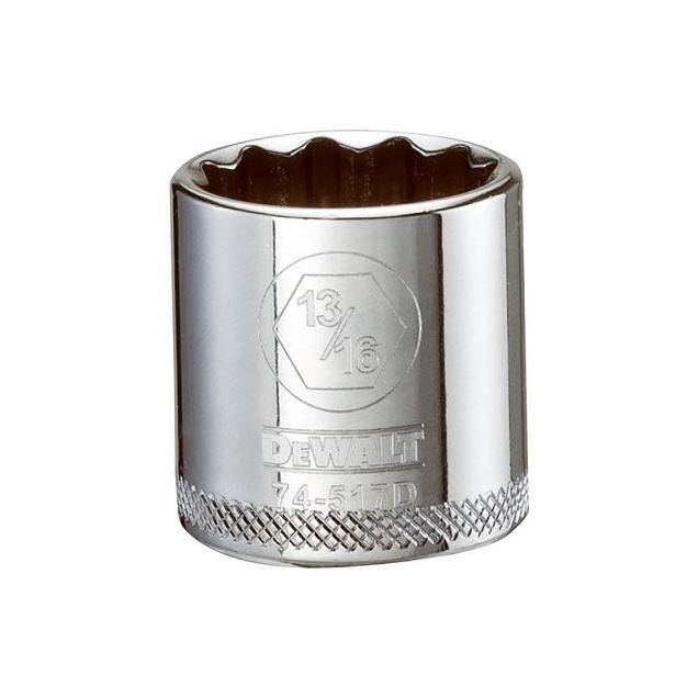 DeWalt 3/8 In. Drive 13/16 In. 12-Point Shallow Standard Socket DeWalt 3/8 In. Drive 13/16 In. 12-Point Shallow Standard Socket