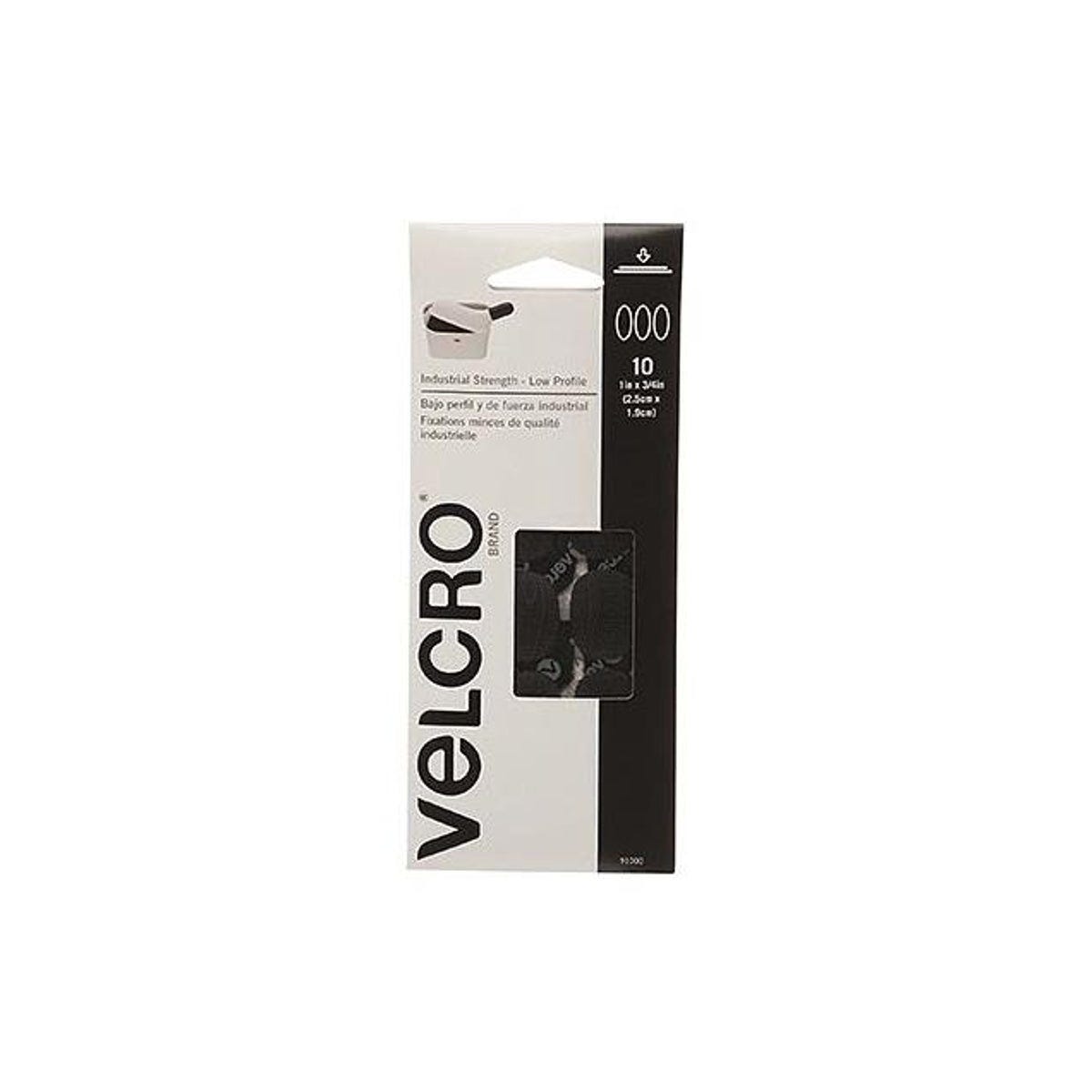 VELCRO Brand 1 x 3/4 In. Spots Black Low Profile Industrial Strength Fasteners (10 Ct.) VELCRO Brand 1 x 3/4 In. Spots Black Low Profile Industrial Strength Fasteners (10 Ct.)