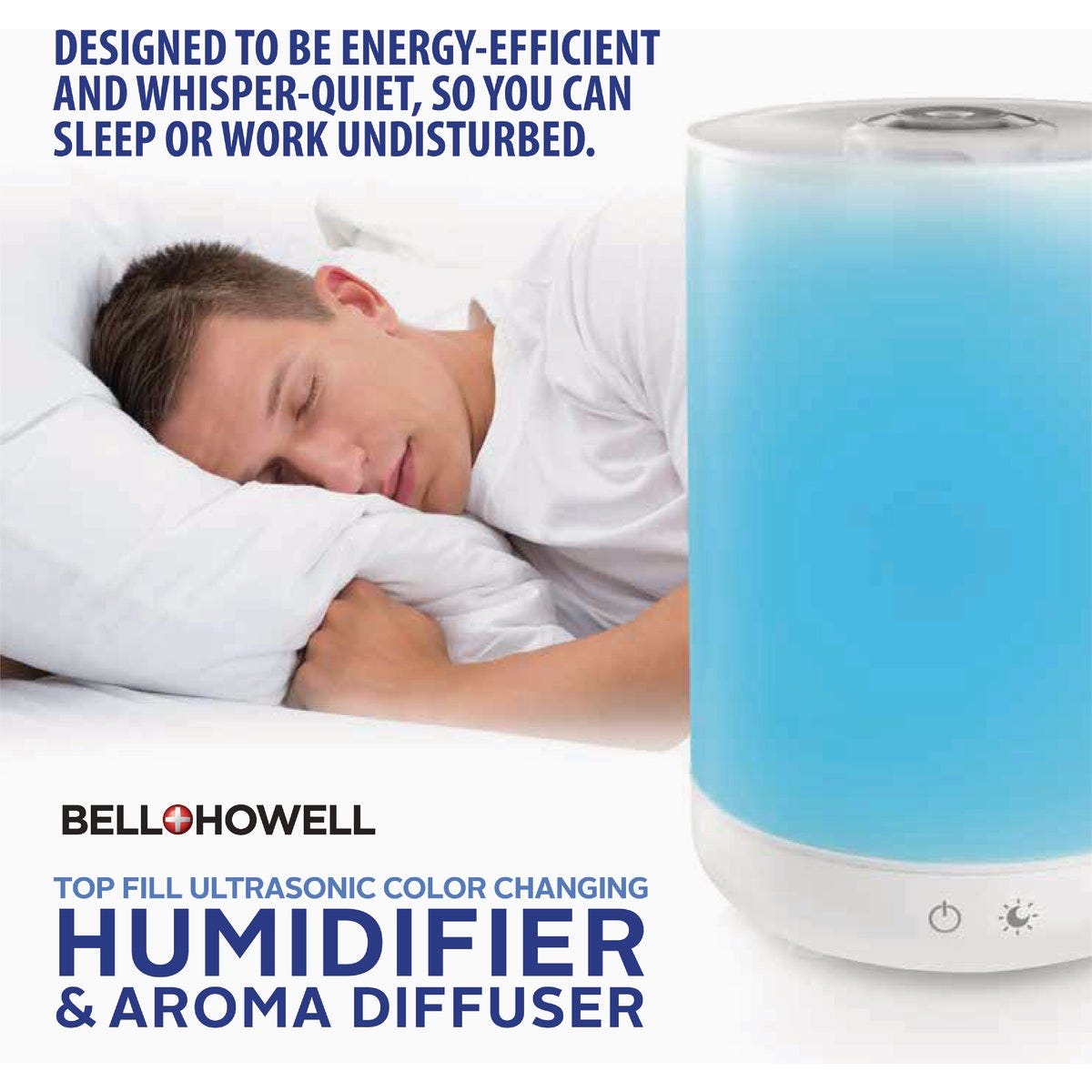 Bell+Howell 1 Gal. Top Fill Ultrasonic Color Changing Humidifier and Aroma Diffuser - photo 7 Bell+Howell 1 Gal. Top Fill Ultrasonic Color Changing Humidifier and Aroma Diffuser - photo 7