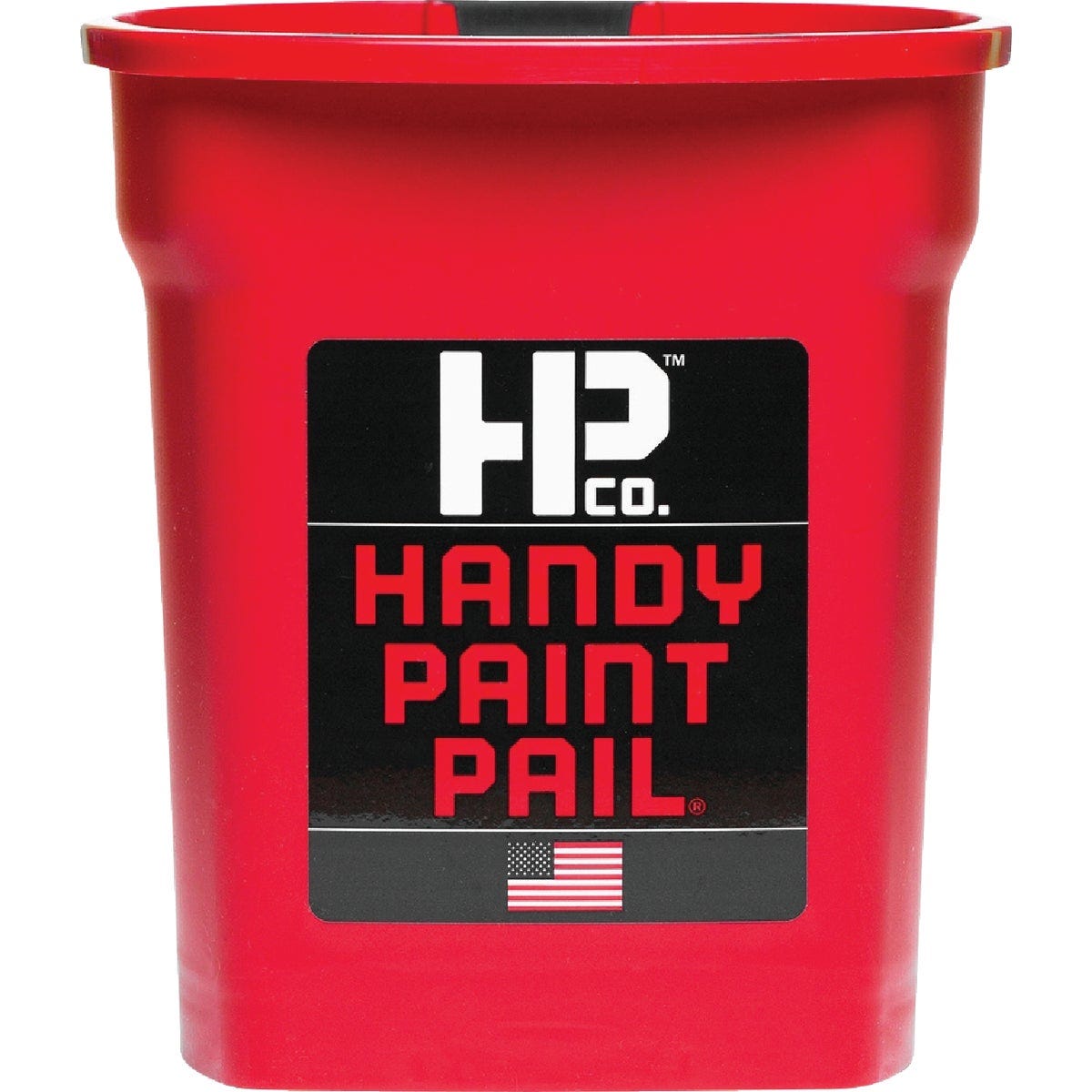 HANDy Paint Pail 1 Qt. Red Painter's Bucket with Adjustable Strap And Magnetic Brush Holder