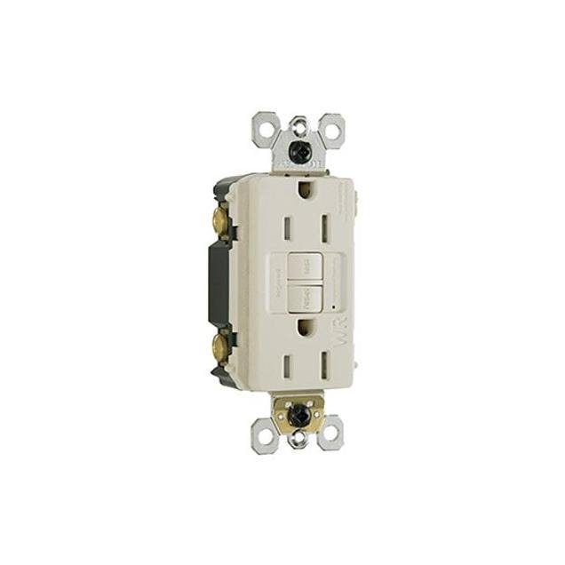 Legrand Pass & Seymour 15A Light Almond GFCI Receptacle