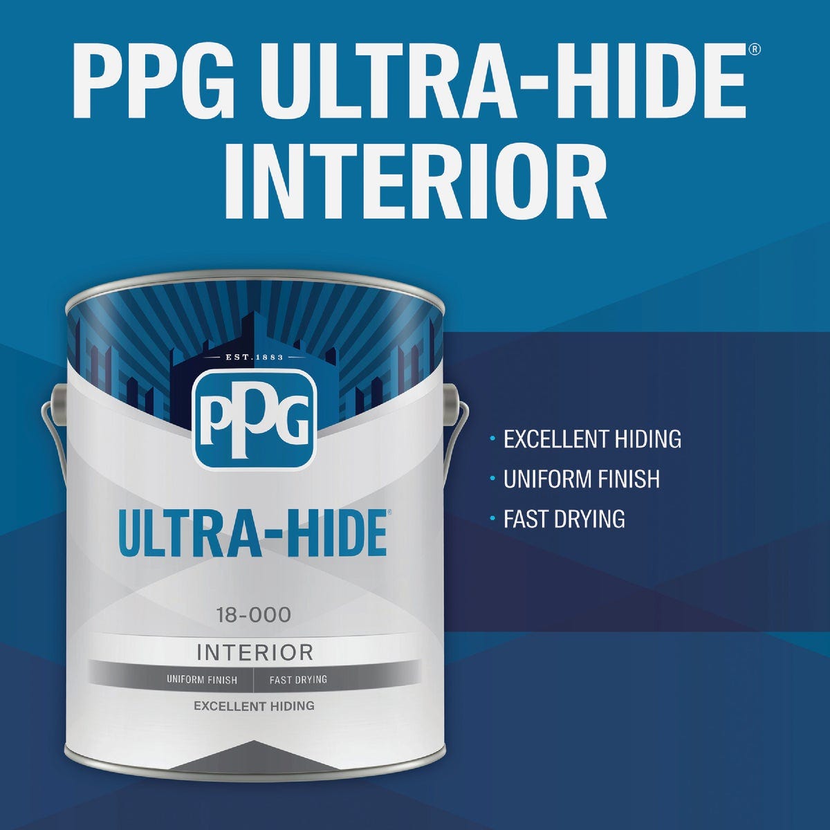 Ultra-Hide Interior Latex Paint Flat Midtone Base Gallon - photo 3
