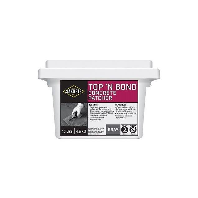 Sakrete 10 Lb. Top 'N Bond Concrete Patcher Sakrete 10 Lb. Top 'N Bond Concrete Patcher