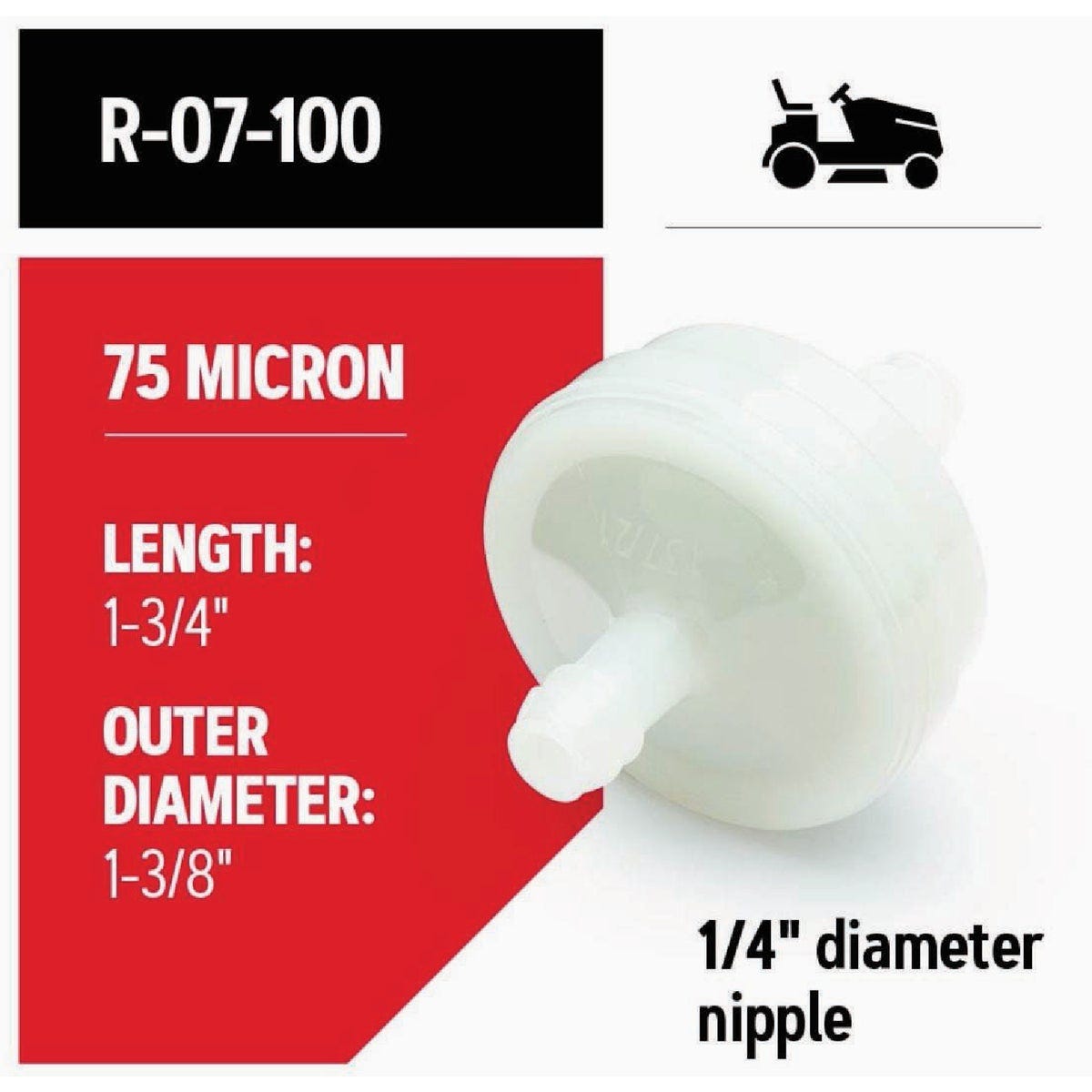 Oregon R-07-100 75 Micron Fuel Filter for Riding Mowers - photo 5 Oregon R-07-100 75 Micron Fuel Filter for Riding Mowers - photo 5