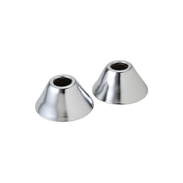 Plumbshop 1/2 In. or 3/4 In. Chrome Deep Pipe Cover Flange Plumbshop 1/2 In. or 3/4 In. Chrome Deep Pipe Cover Flange