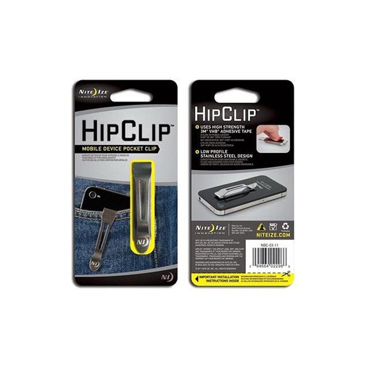 Nite Ize Hip Clip Stainless Steel Mobile Device Pocket Clip Nite Ize Hip Clip Stainless Steel Mobile Device Pocket Clip
