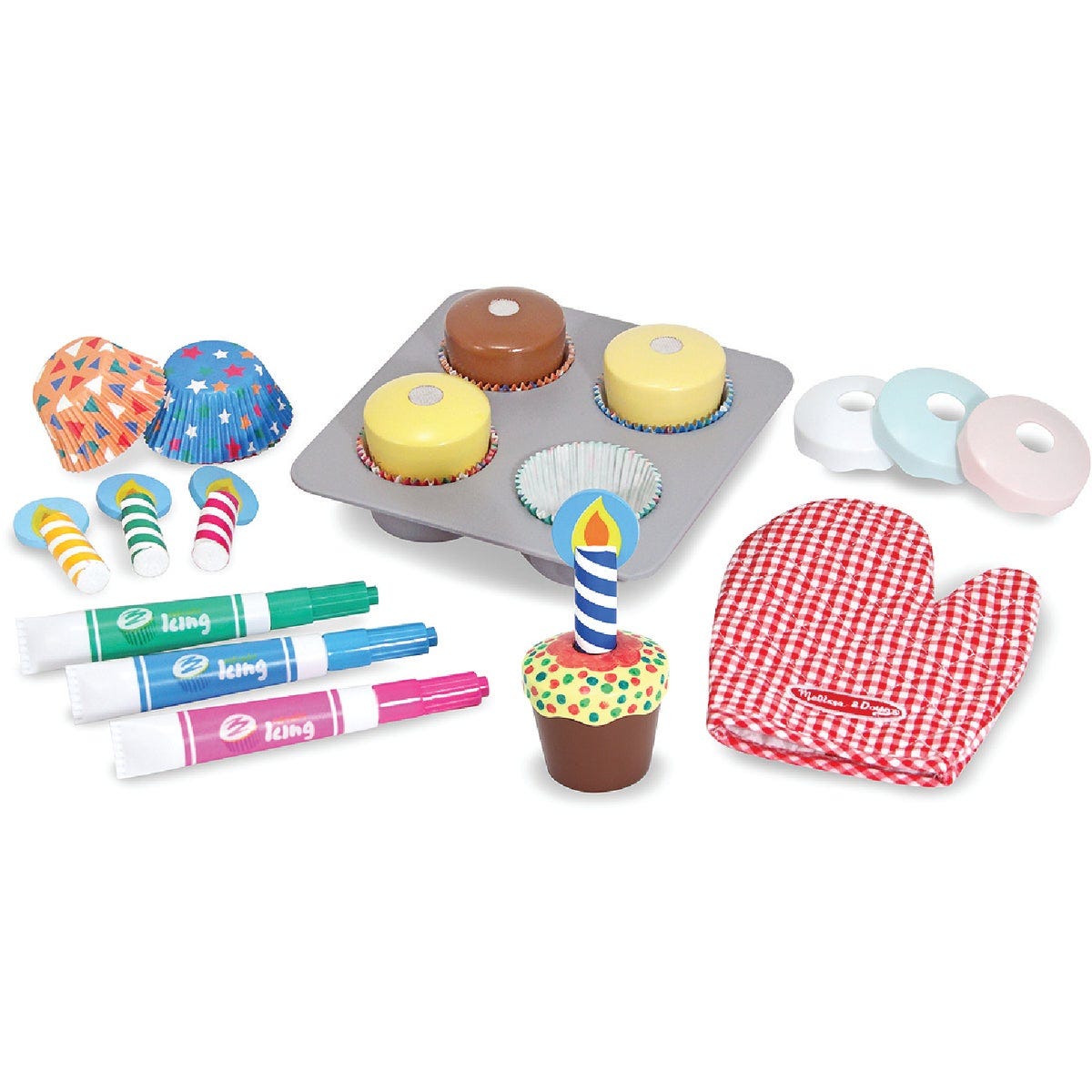 Melissa & Doug Bake & Decorate Cupcake Set