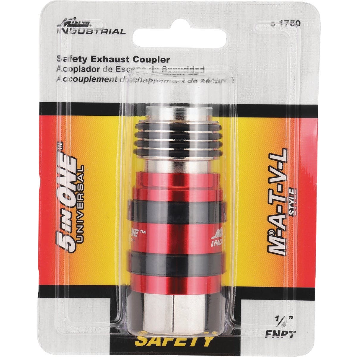 Milton 5-In-1 Universal Safety Exhaust Quick-Connect Industrial Coupler, FNPT - photo 2 Milton 5-In-1 Universal Safety Exhaust Quick-Connect Industrial Coupler, FNPT - photo 2