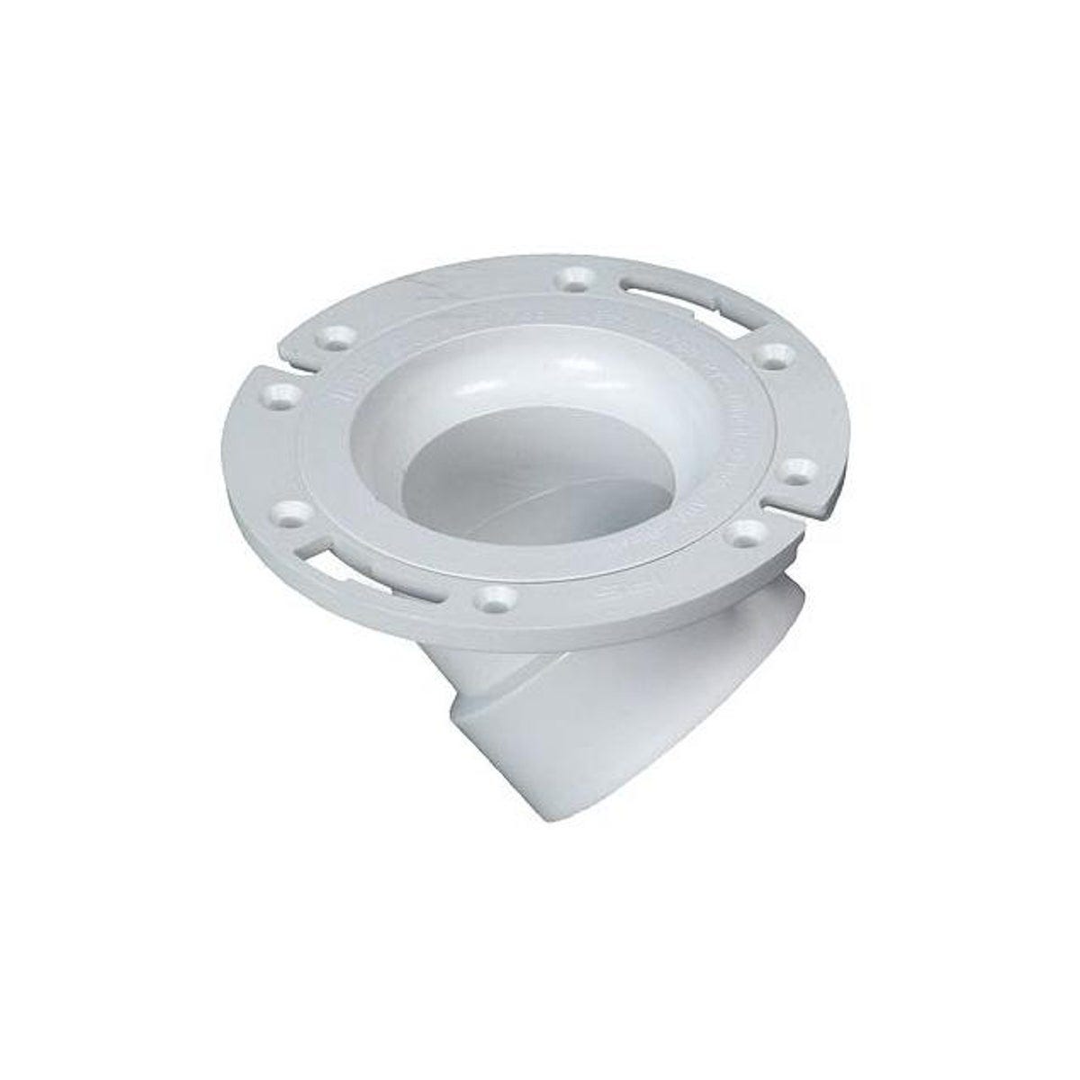 IPS 45 Degree Angle PVC Closet Flange