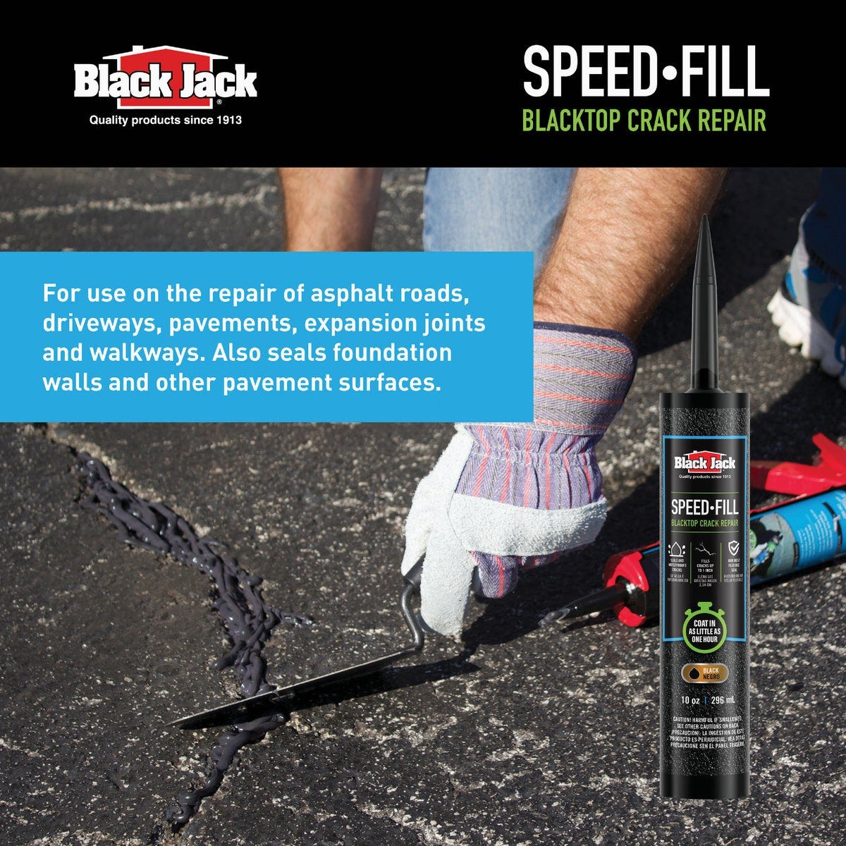 Black Jack Speed-Fill 10 Oz. Blacktop Filler - photo 4 Black Jack Speed-Fill 10 Oz. Blacktop Filler - photo 4