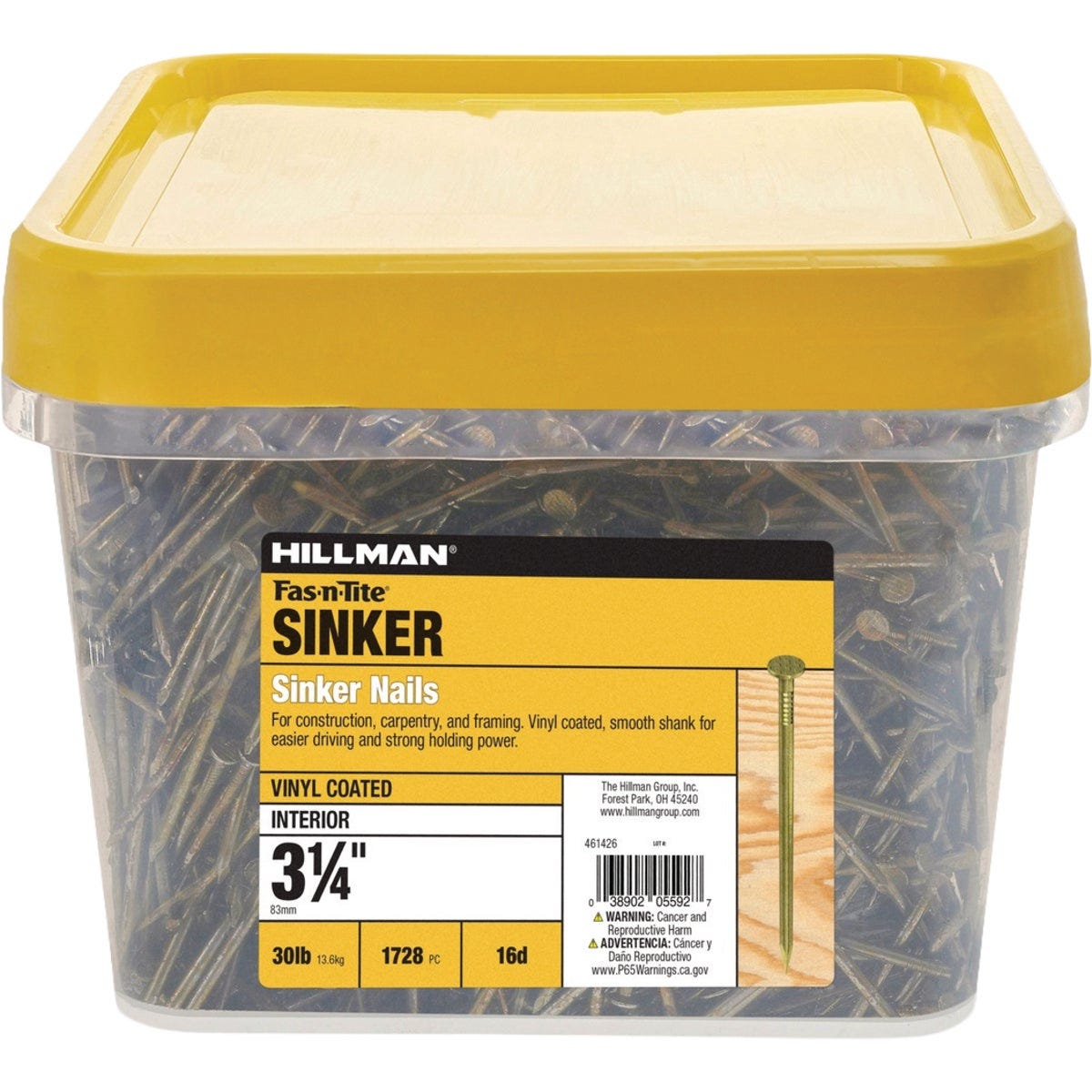 Hillman Fas-n-Tite 3-1/4 In. Vinyl Coated Sinker Nails (30 Lb.) Hillman Fas-n-Tite 3-1/4 In. Vinyl Coated Sinker Nails (30 Lb.)