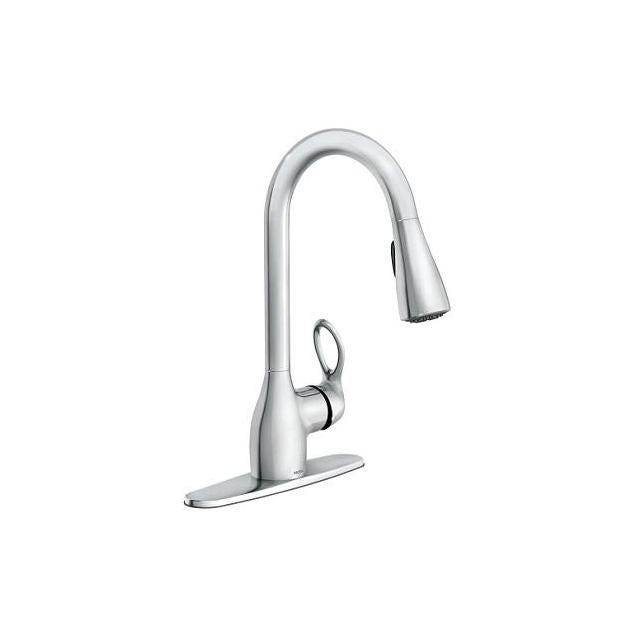 Moen Kleo Chrome Single-Handle High-Arc Kitchen Faucet Moen Kleo Chrome Single-Handle High-Arc Kitchen Faucet