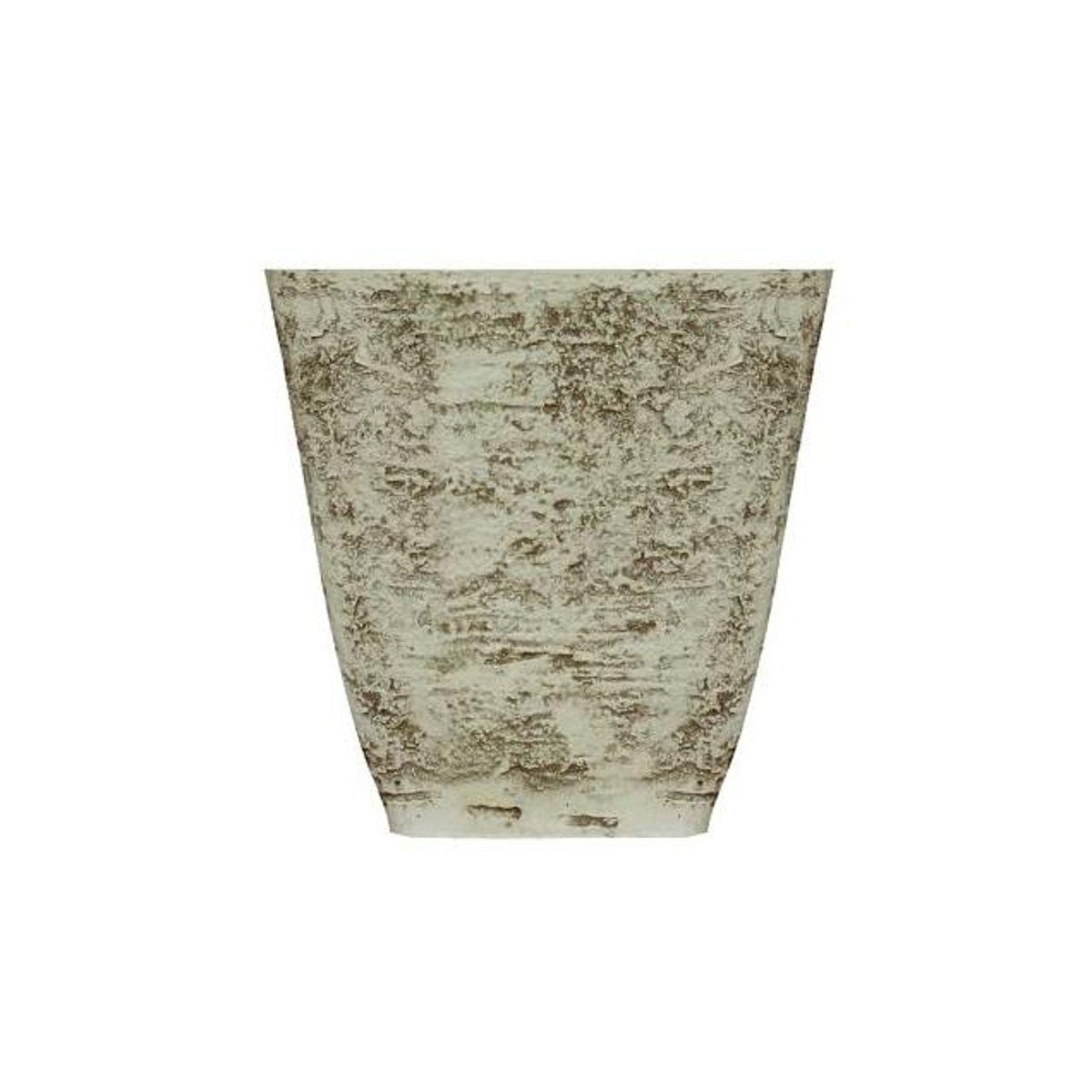 HC 15 In. Square Birch White Tahoe Resin Planter
