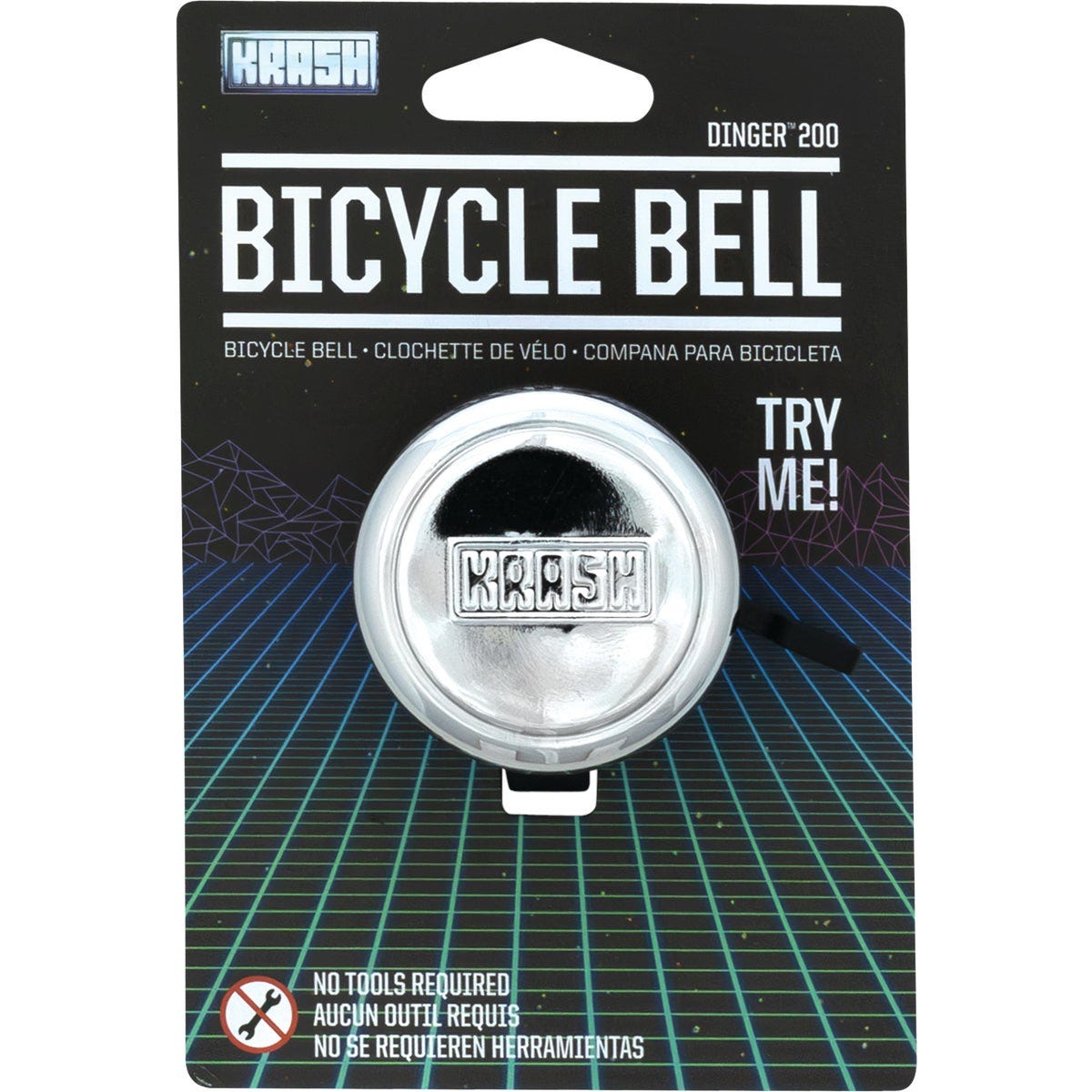 Krash Chrome-Plated Bicycle Bell Krash Chrome-Plated Bicycle Bell