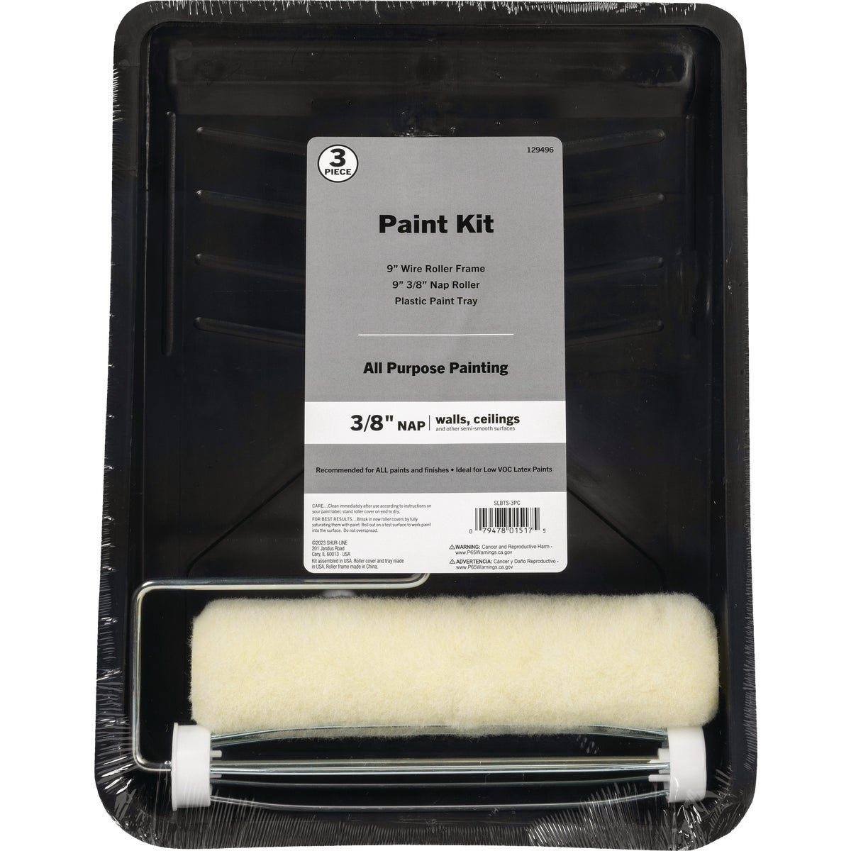 Shur-Line Paint Roller & Tray Set (3-Piece) Shur-Line Paint Roller & Tray Set (3-Piece)