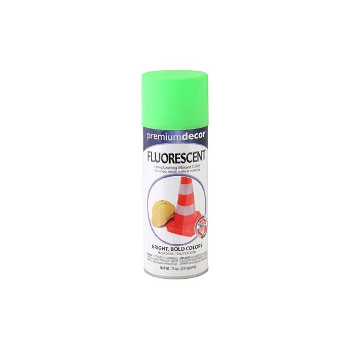 EasyCare Premium Decor 11 oz. Fluorescent Spray Paint, Glo Green