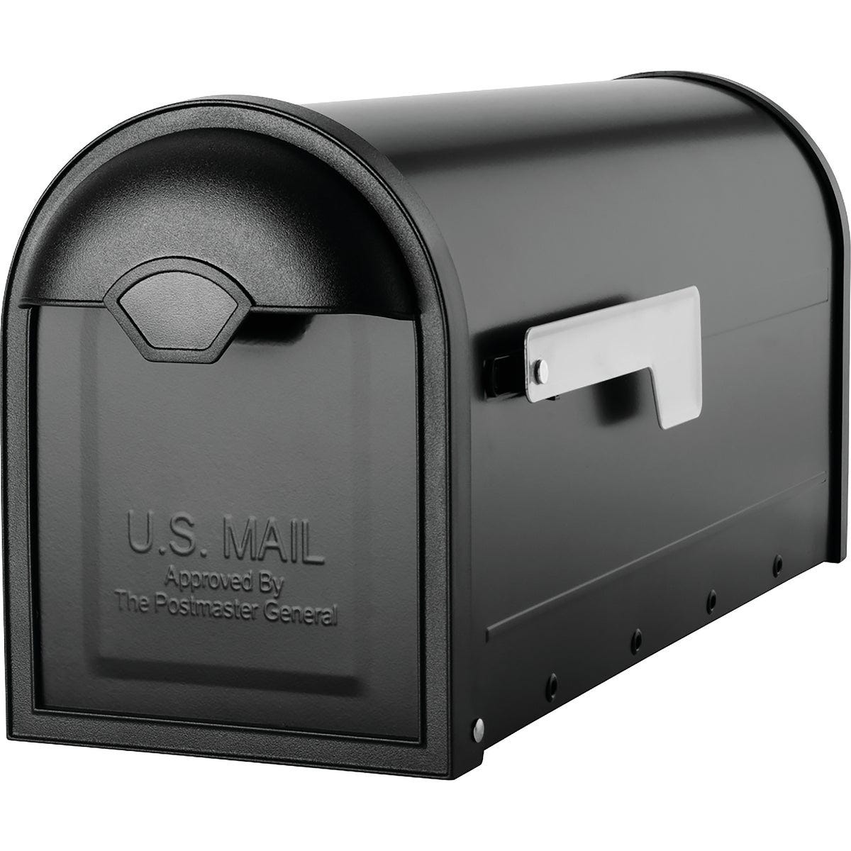 Architectural Mailboxes Winston Black Galvanized Steel Post Mount ...