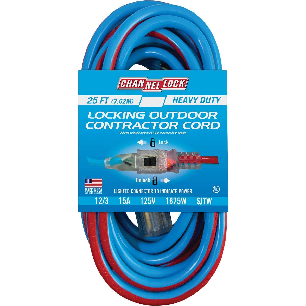 Channellock 25 Ft. 12/3 Extension Cord Channellock 25 Ft. 12/3 Extension Cord