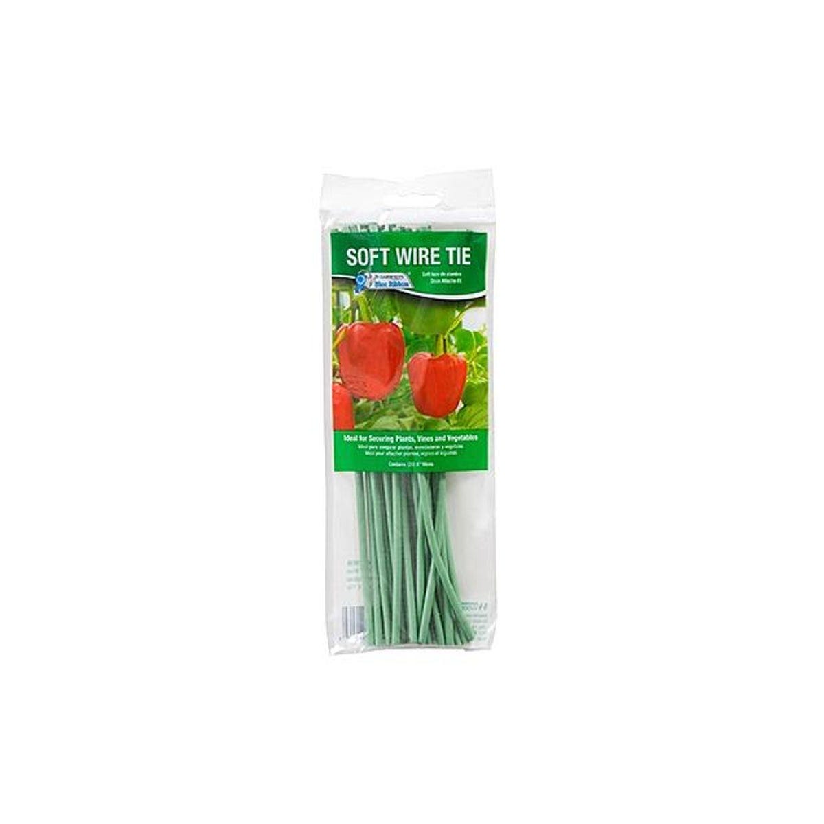 20-Pack 8 In. Soft Rubber-Coated Plant Wire Ties