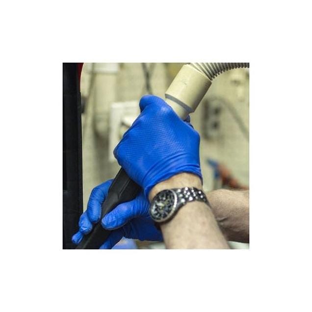 Gloveworks 100-Ct. Large Royal Blue Heavy-Duty Nitrile Work Gloves - photo 3 Gloveworks 100-Ct. Large Royal Blue Heavy-Duty Nitrile Work Gloves - photo 3