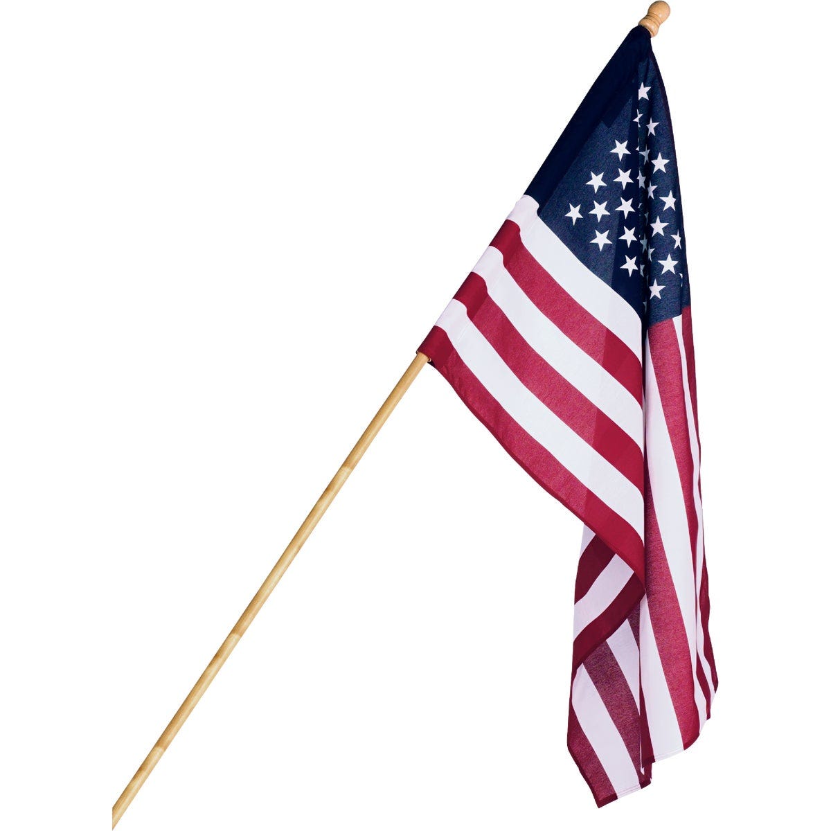 Annin 2.5 Ft. x 4 Ft. Polycotton American Banner Flag & 5 Ft. Wood Pole Kit