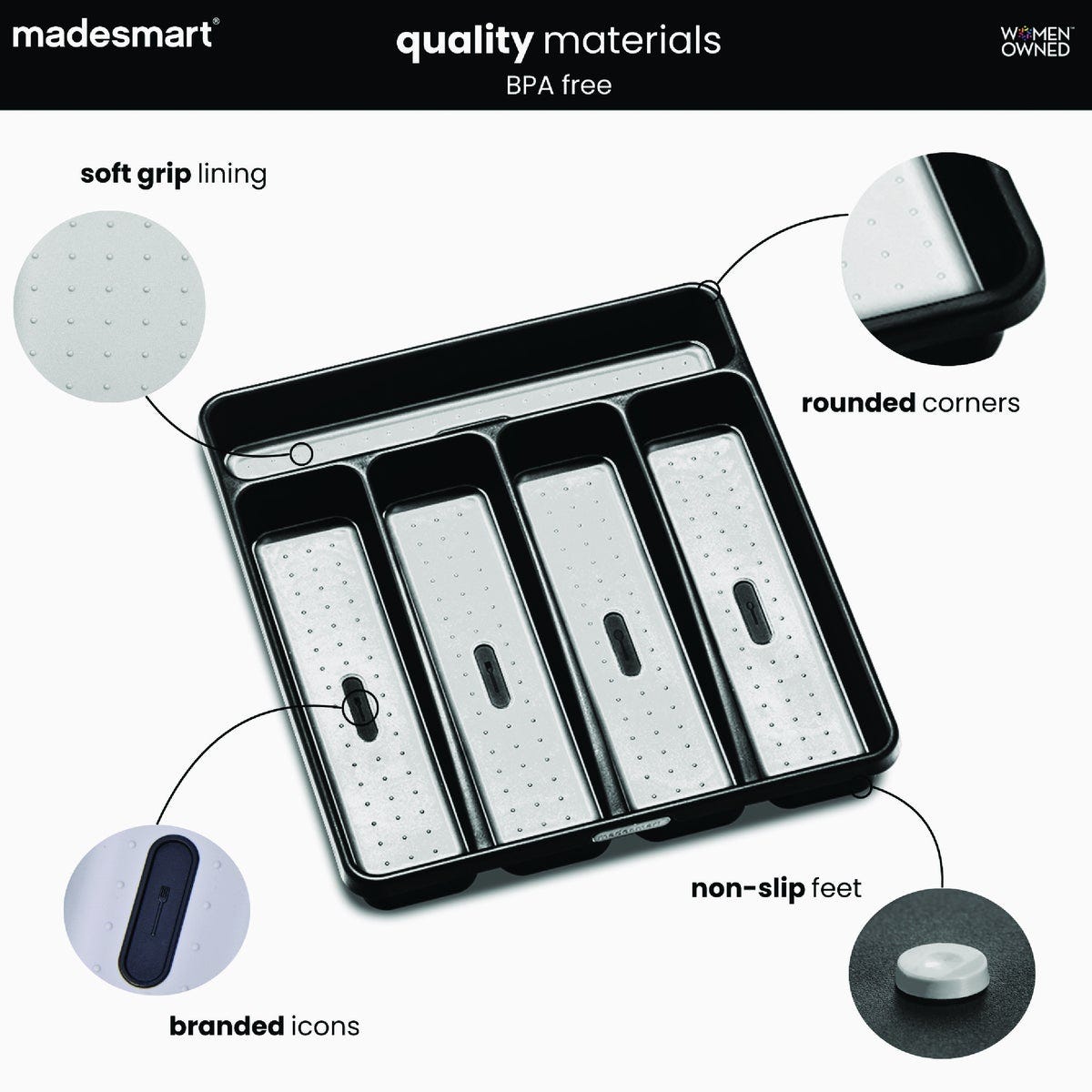 MadeSmart Classic 5 Compartment Silverware Tray - photo 5 MadeSmart Classic 5 Compartment Silverware Tray - photo 5