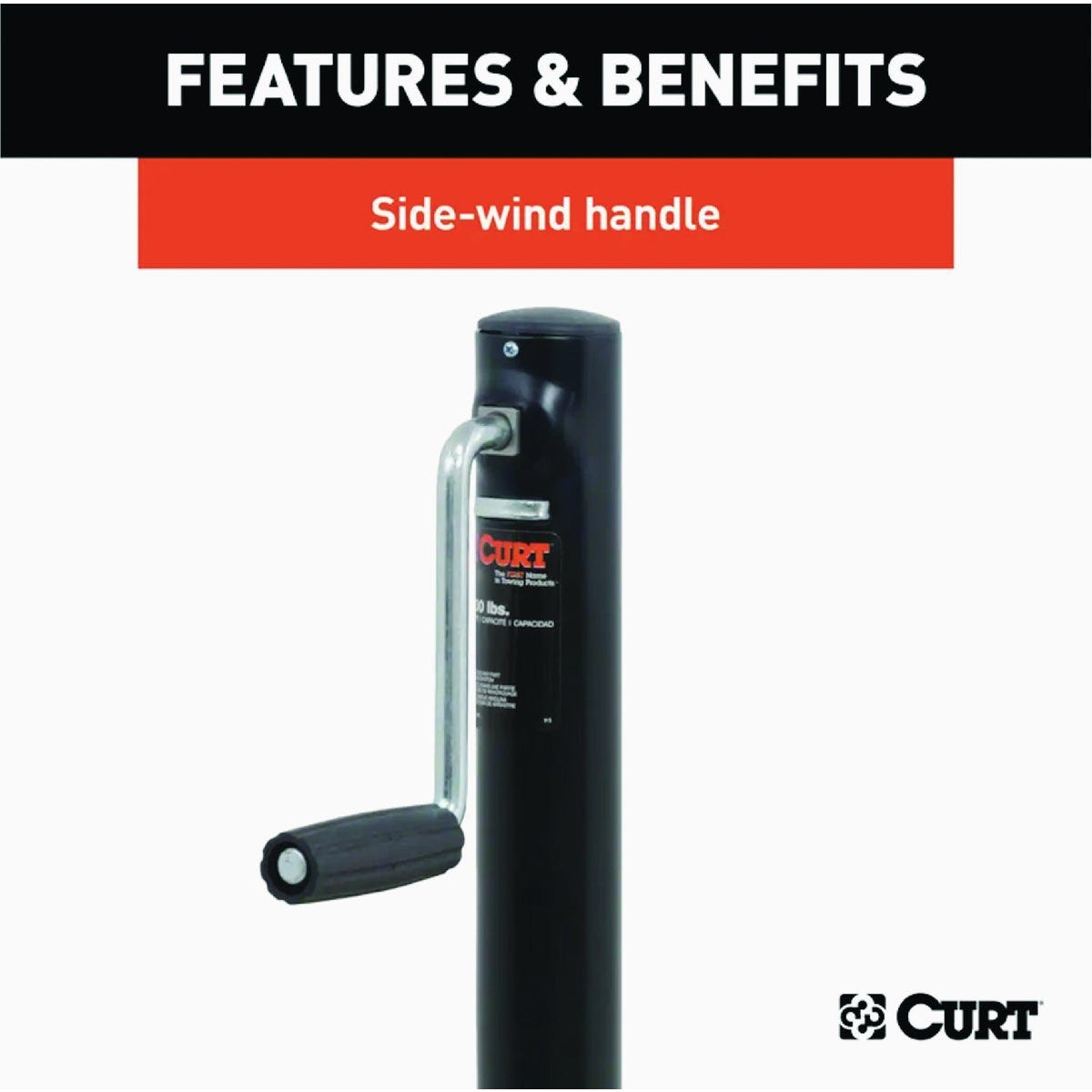 Curt 2000 Lb. A-Frame Jack With Side Handle, 14-1/2 In. Travel - photo 3 Curt 2000 Lb. A-Frame Jack With Side Handle, 14-1/2 In. Travel - photo 3