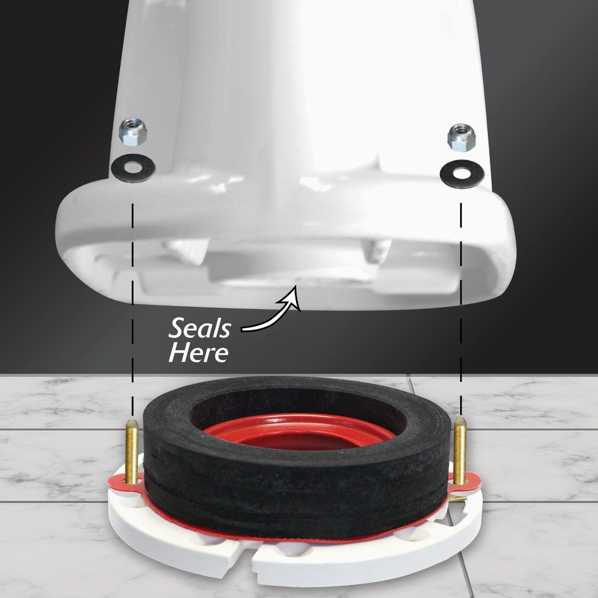 Korky Wax-Free Toilet Gasket - photo 4