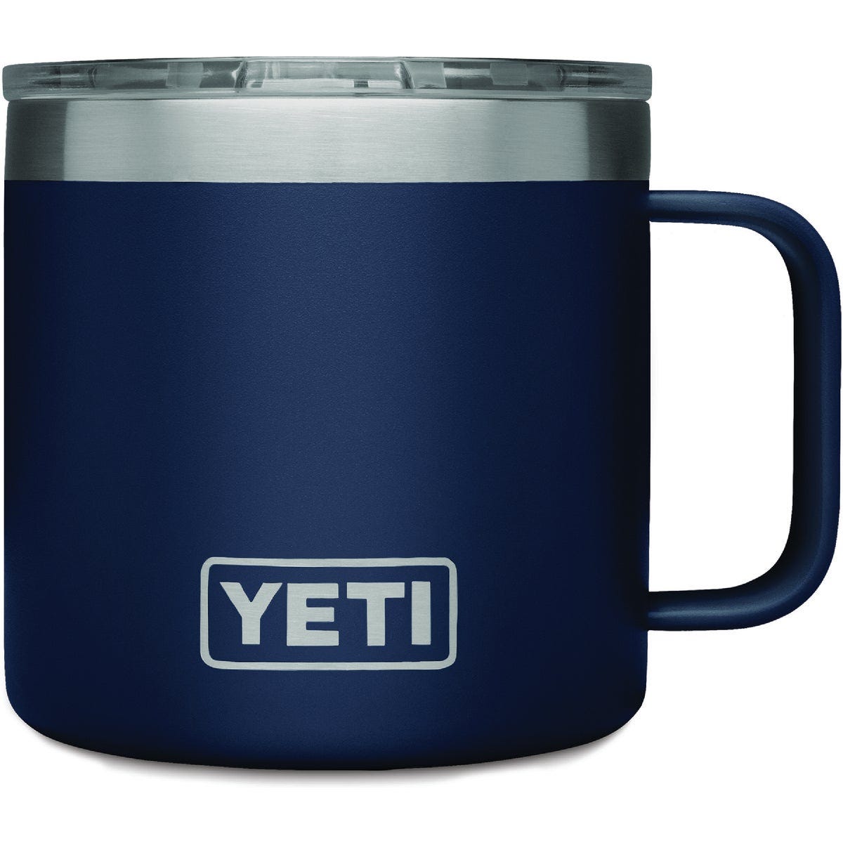 YETI Rambler 14 Oz. Stackable Mug with MagSlider Lid, Navy- YETI Rambler 14 Oz. Stackable Mug with MagSlider Lid, Navy-