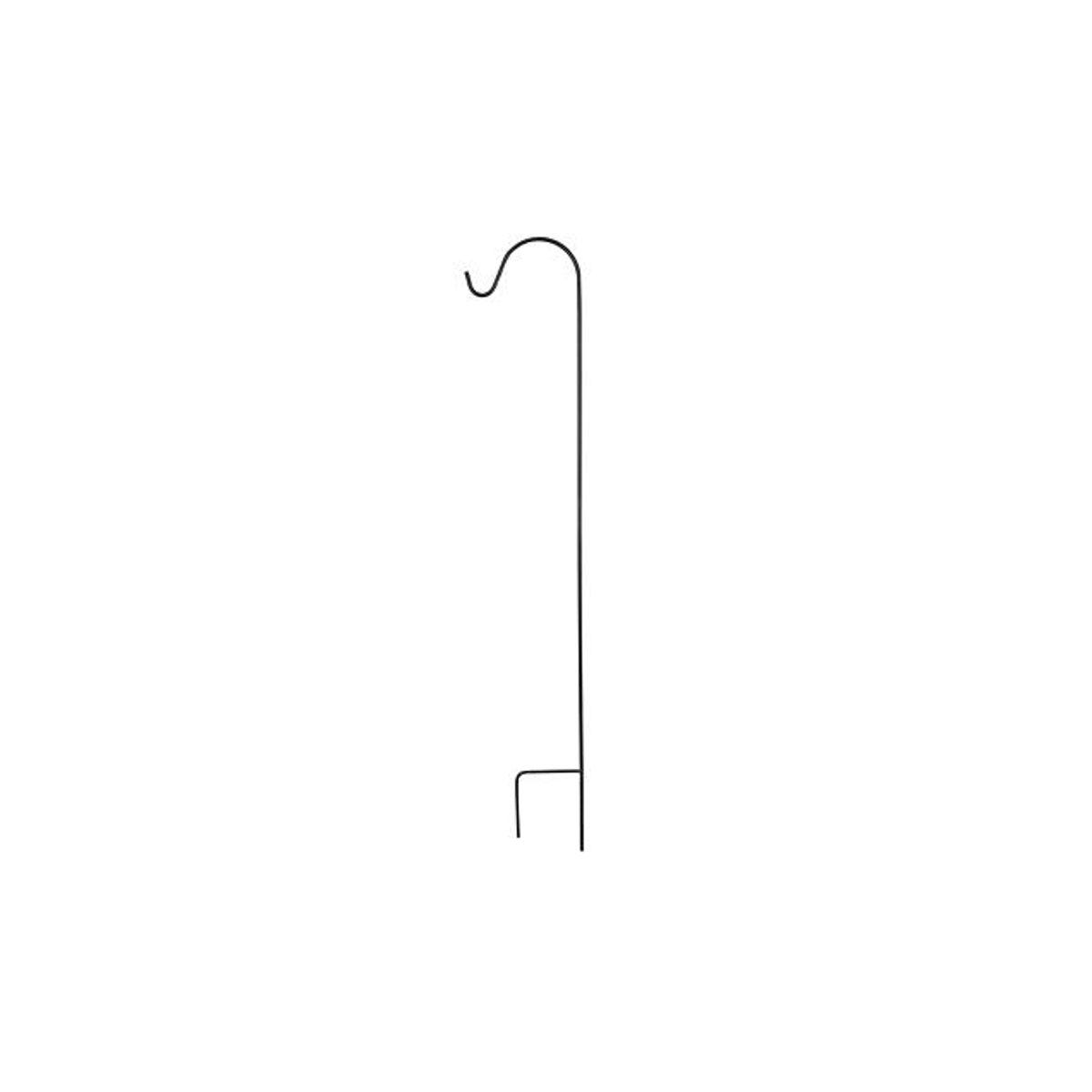 Black Steel 48 In. Single Offset Shepherd's Hook Black Steel 48 In. Single Offset Shepherd's Hook