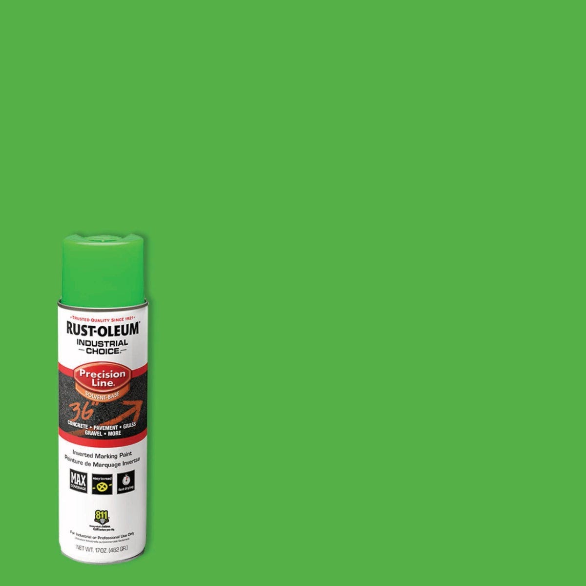 Rust-Oleum Industrial Choice Precision Line 17 Oz. Fluorescent Green Inverted Marking Paint - photo 2 Rust-Oleum Industrial Choice Precision Line 17 Oz. Fluorescent Green Inverted Marking Paint - photo 2