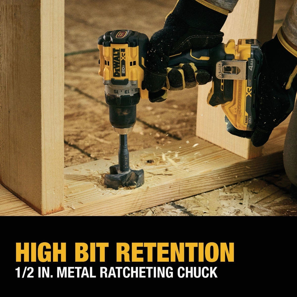 Dewalt 20V MAX* XR 1/2 In. Brushless Cordless Drill/Driver Kit with (2) POWERPACK Batteries & Charger - photo 4