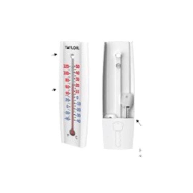 Taylor Outdoor Thermometer & 2 Key Hideaway Holder Taylor Outdoor Thermometer & 2 Key Hideaway Holder