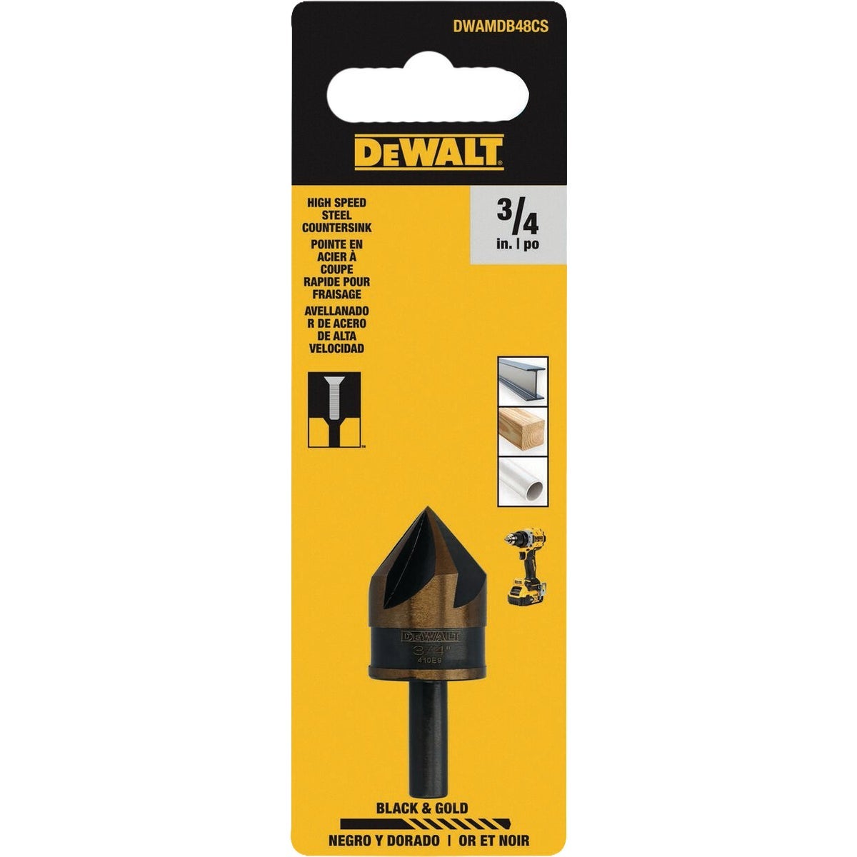 DeWalt DW5209 Premium Carbide Percussion Drill Bit – 5/32" X 3", For Masonry, Concrete, And Rock