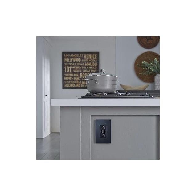 Radiant Graphite 1-Gang Screwless Wall Plate - photo 3 Radiant Graphite 1-Gang Screwless Wall Plate - photo 3