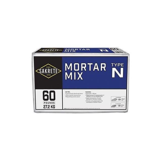 Sakrete 60 Lb. Type N Mortar Mix Sakrete 60 Lb. Type N Mortar Mix