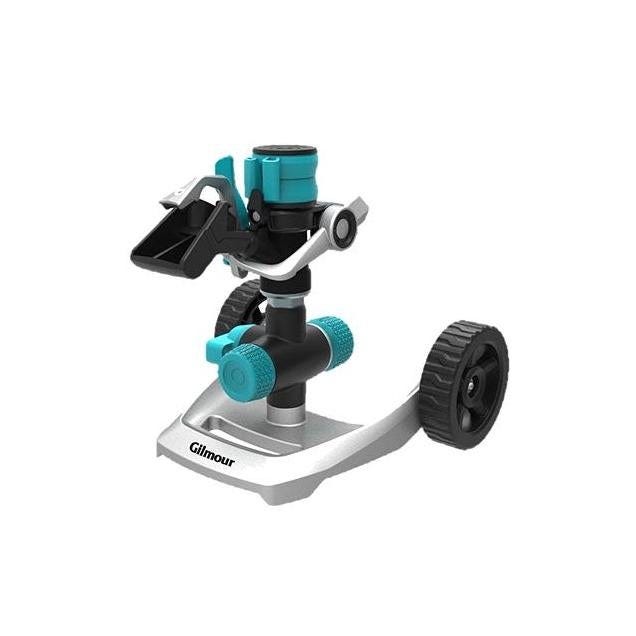 Gilmour Metal Impulse Sprinkler with Wheel Base