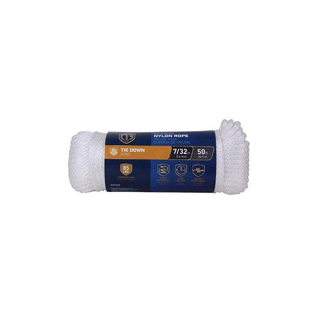 Richelieu 7/32 In. x 50 Ft. White Smooth Nylon Rope