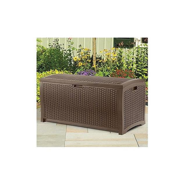 Suncast 73 Gal. Resin Java Deck Storage Box, 46 In. x 21.6 In. x 22.5 In. Suncast 73 Gal. Resin Java Deck Storage Box, 46 In. x 21.6 In. x 22.5 In.
