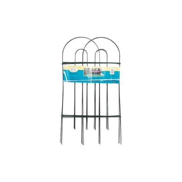Panacea Products 32 In. x 8 Ft. Green Round-Top Garden Fence Panacea Products 32 In. x 8 Ft. Green Round-Top Garden Fence