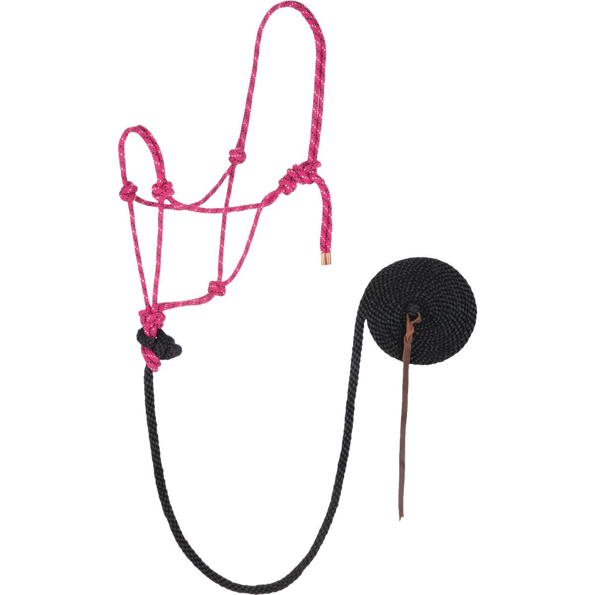 Weaver Equine Raspberry/Black/White Rope Halter - photo 2 Weaver Equine Raspberry/Black/White Rope Halter - photo 2