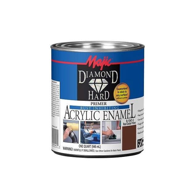 Majic Qt. Red Oxide Diamondhard Anti-Rust Acrylic Primer Majic Qt. Red Oxide Diamondhard Anti-Rust Acrylic Primer