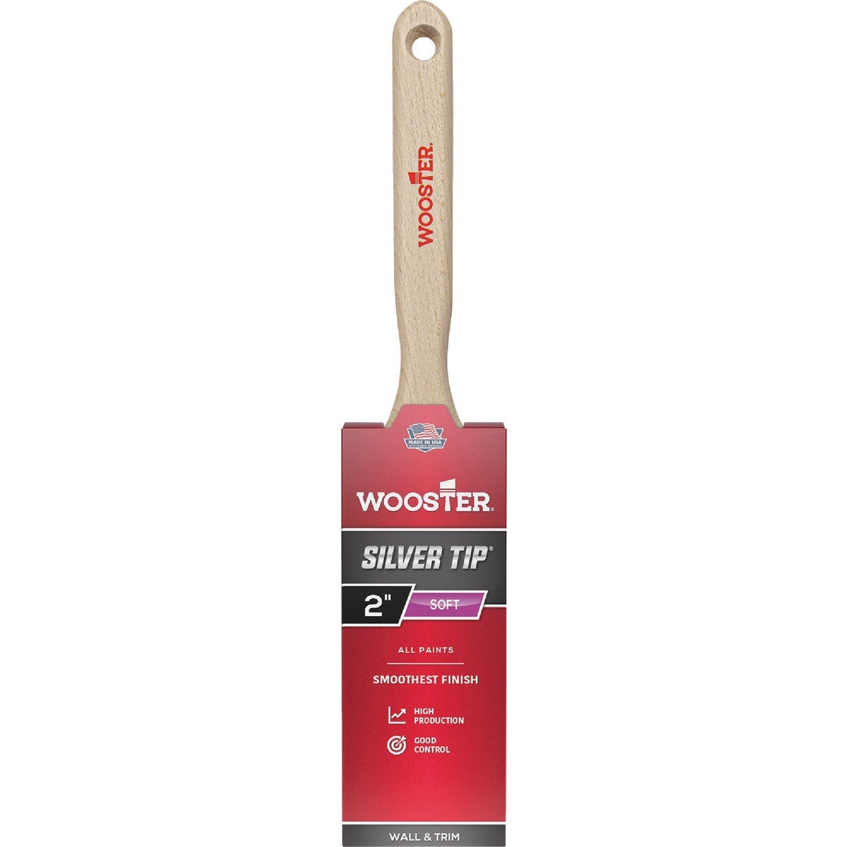 Wooster SILVER TIP 2 In. Chisel Trim Flat Sash Paint Brush Wooster SILVER TIP 2 In. Chisel Trim Flat Sash Paint Brush