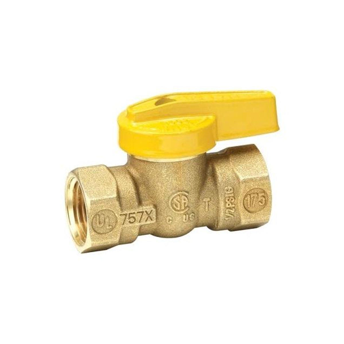 Eastman 1/2 In. FIP x 1/2 In. FIP Brass Gas Ball Valve with Lever Handle