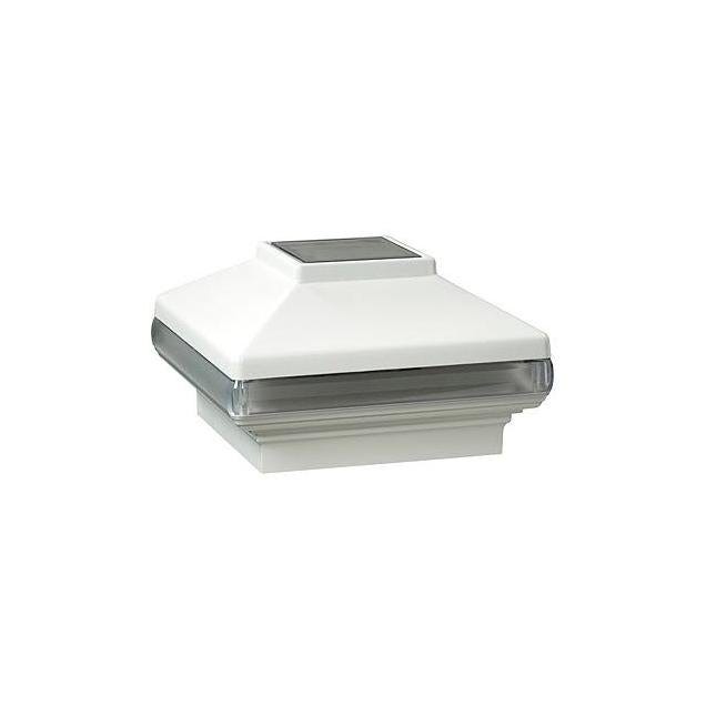 UFP 4 In. x 4 In. White Solar Light Post Cap