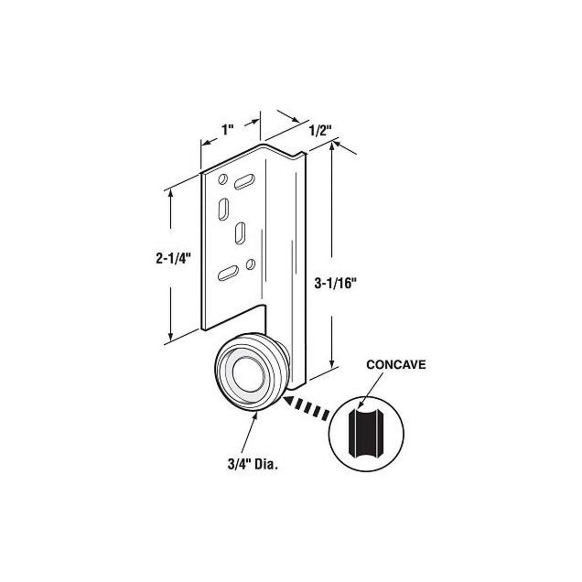 Prime-Line 2-Pack Steel Drawer Track Center Roller Assembly - photo 2 Prime-Line 2-Pack Steel Drawer Track Center Roller Assembly - photo 2